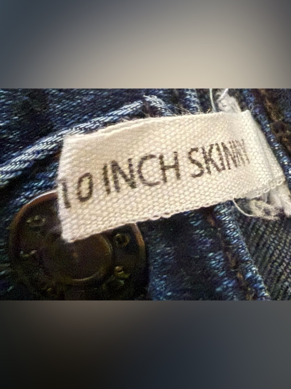 Rag & Bone 10 Inch Skinny Jeans Dark Wash Blue Size 25 Mid Rise Stretch Denim - Picture 4 of 4